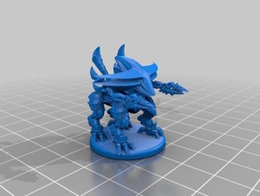 starfinder kishalee security robot games 28mm dnd miniature miniatures rpg scifi tabletop 3d print model - Mito3D