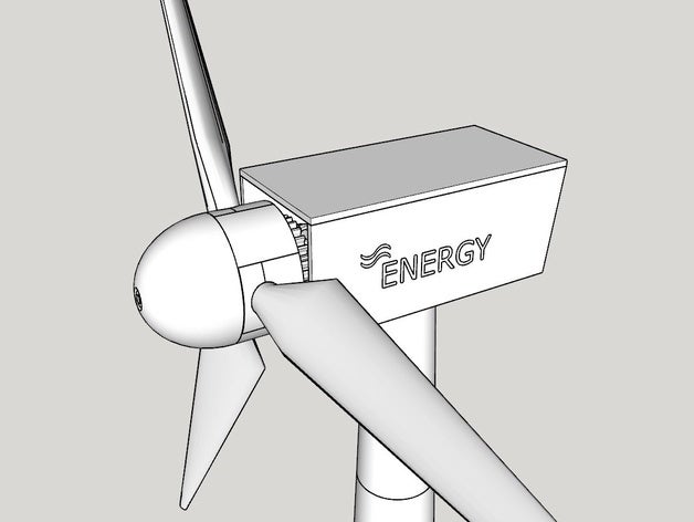 windkraft-yemekler hobi aero hava energie enerji gövde dişli getriebe luft güç pervane schraube schraubendreher vida strom türbin rüzgar windrad winkraft zahnrad 3D print model - Mito3D