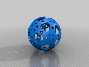 sphericalicosahedral14v 0 1 2 3 4 5 17 18 19 20 29 30 105 106 107 108 109 110 120 121 122 123 132 matematica arte cupola geodetica icosaedrica sfera 3d print model - Mito3D