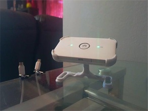 magnético estande da huawei modem tampa do pára-choque móvel de wifi e5573 agregado familiar magnética stand 3d print model - Mito3D