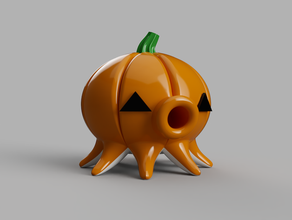 3dtakotuesday la citrouille d'halloween edition jouets & jeux de l'automne gourde fête jack-o-lantern jackolantern jack o'lantern le mois d'octobre poulpe 3d print model - Mito3D
