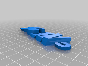 il mio personalizzato iamburny del abe914 - nome keyfob portachiavi organizzazione su misura 3d print model - Mito3D