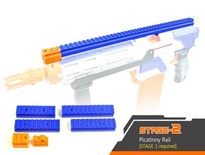 nerf retaliator recon picatinny rail toy & game accessories 3d print model - Mito3D