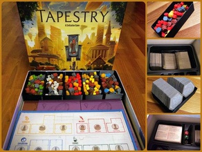 tapestry organizer toy & game accessories boardgame boardgames boardgamesinlay inserts box inlay insert tray 3d print model - Mito3D