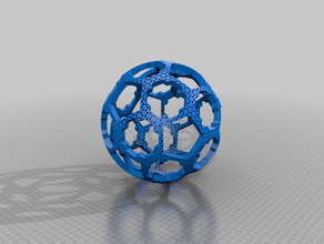 sphericalicosahedral15v 5 6 7 19 20 32 math art dome geodesic icosahedral sphere 3d print model - Mito3D