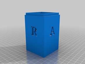 cajita de la caja La impresión en 3d Impresora art cuadro escuela secundaria makerbotdigitizer raúl 3d print model - Mito3D
