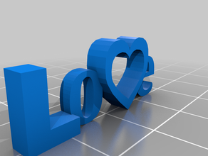 l'amore 2 arredamento amore 3d print model - Mito3D