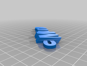 il mio personalizzato iamburny mona - nome keyfob portachiavi organizzazione su misura 3d print model - Mito3D