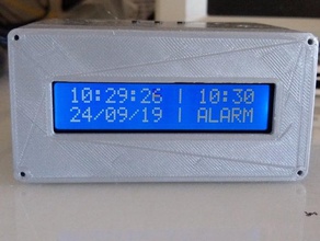 arduino digital clock alarm function electronics lcd1602 3d print model - Mito3D