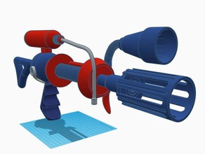 mars attacks fucile laser oggetti di scena costume prop film marte 3d print model - Mito3D