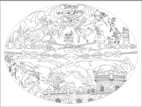 dungeons dragons placa de la historia art azteca calendario castillo cnc máquina personalizado diy dragón dibujo las mazmorras dxf libre diversión svg carpintería 3d print model - Mito3D