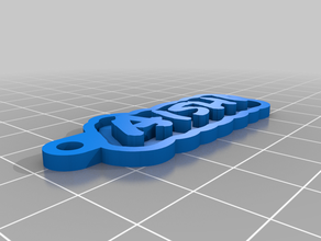aishi simple keychain keychains customized 3d print model - Mito3D