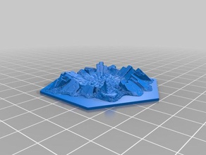 aeronautica imperialis terreno cráter juegos warhammer 3d print model - Mito3D