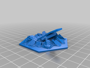 aeronautica imperialis terrain marauder crater games warhammer 3d print model - Mito3D