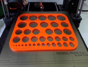 folhos círculos modelo de placa ferramentas manuais papel craft 3d print model - Mito3D