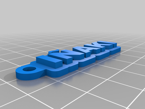 aki Anahtarlık özelleştirilmiş 3d print model - Mito3D