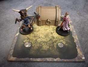 zombicide - magnet chest objectives games coffre objective treasure 3d print model - Mito3D