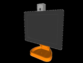 pimac - raspberry pi schermo touch da 7 pollici stand della fotocamera La stampa 3d Schermo 3d print model - Mito3D