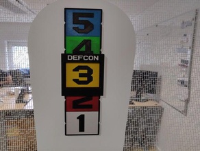 defcon sign props 3d print model - Mito3D