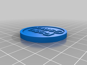 retro gamer token di testo monete & distintivi su misura 3d print model - Mito3D