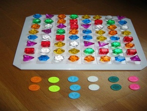 hasbro bejeweled token brinquedo & acessórios para jogos jogo jeton jeu societe 3d print model - Mito3D