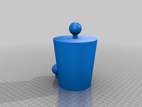 Auto cup holder ram-mount diy 3d print model - Mito3D