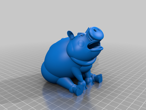 molineros piggy juegos y juguetes Modelo 3d animal art modelo mascota de cerdo alcancía juguete 3d print model - Mito3D