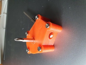 angolo retto cacciavite drill adattatore strumenti trapano openscad bit 3d print model - Mito3D