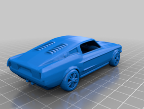 mustang file repaired vehicles 3d print model - Mito3D