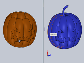 pumpkin video games calabaza flowerpot flower pot halloween decoration 3d print model - Mito3D