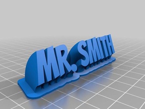 mr smith office customized 3d print model - Mito3D