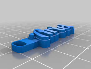 Schlüsselanhänger ariel kundengebundene 3d print model - Mito3D