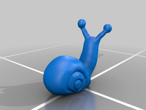 snail face animals snails 3d print model - Mito3D