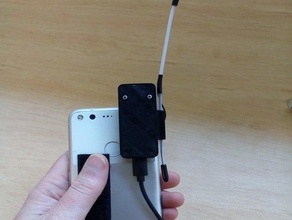 ondulação de malha rádio, caso adafruit pena telefone celular lora 3d print model - Mito3D