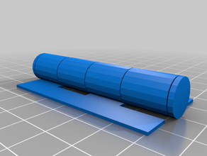 la mia su misura parametrica della cerniera del piano parti 3d print model - Mito3D