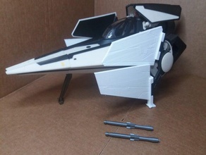 star wars v-wing repro toy parts kenner hasbro 3d print model - Mito3D
