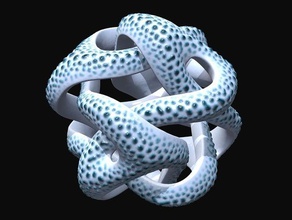fotrate sculpture sculptures art knot reaction-diffusion 3d print model - Mito3D