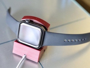 çok yönlü apple watch 44mm şarj standı 3d print model - Mito3D