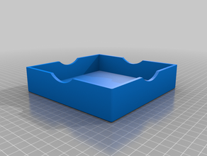 simple dados bandeja de volver a subir juguetes y accesorios juego 3d print model - Mito3D
