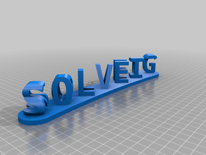 solveig & brandt signs logos customized 3d print model - Mito3D