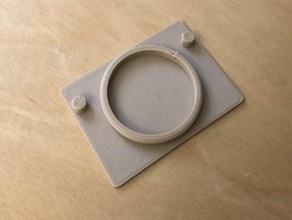 ikea pax hinge hole cover household door 3d print model - Mito3D