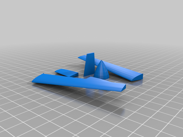 micro avion rc r c véhicules en 3D print model - Mito3D