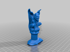 gargoyle sculptures crouched d&d dungeons dragons pendants statue 3d print model - Mito3D