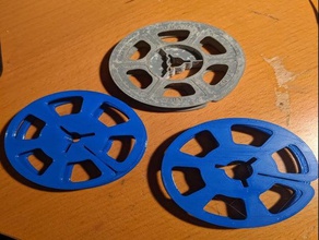 film takeup reels 8mm super8 camera movie reel spool 3d print model - Mito3D