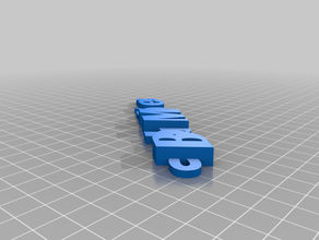 il mio personalizzato iamburny del bobt - nome keyfob portachiavi organizzazione su misura 3d print model - Mito3D
