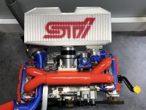 intercooler kit de extensión ej20 subaru motor juguetes mecánicos 3d print model - Mito3D