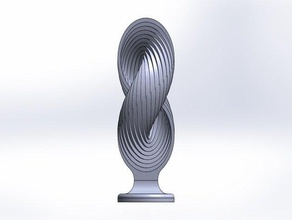 180 degree infinity shell math art 3d print model - Mito3D