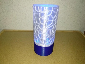 lampara arduino voronoi de lâmpada decoração litophane vaso 3d print model - Mito3D