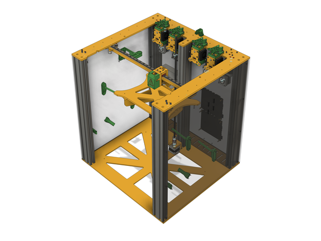 e3d changeur d'outils assemblé à la nomenclature venir Les imprimantes 3d L'imprimante blv mgn cube corexy de noyau xy toolchanger v6 hypercube l'évolution l'imprimante railcore railcore2 3D print model - Mito3D