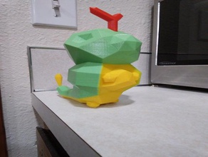 010 caterpie dual low-poly video-Spiele pokemon 3d print model - Mito3D